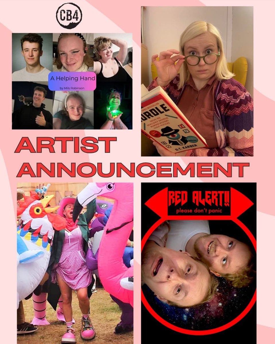 🔥ARTIST ANNOUNCEMENT🔥
We are very excited to announce the four artists taking part in our next Itchy and Scratchy Night:

🔥Mils Robinson
🔥Lottie Davies
🔥Syamala Skinner
🔥Stammermouth &amp; Chris (NeilIsMyDad)