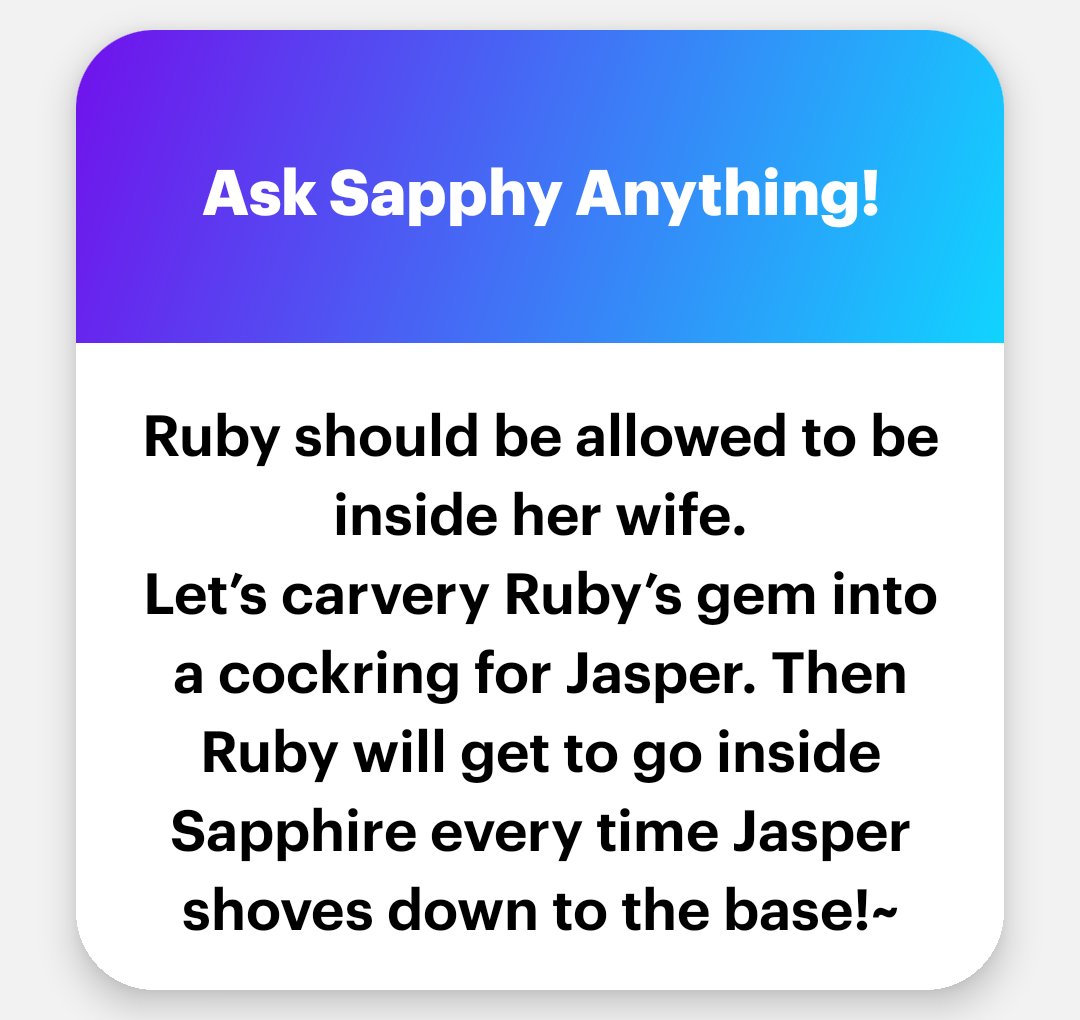Slutpphire's tweet photo. 💙The ONLY way that she'll get inside of my cunt!~💙 https://t.co/VA6gMHMjz5