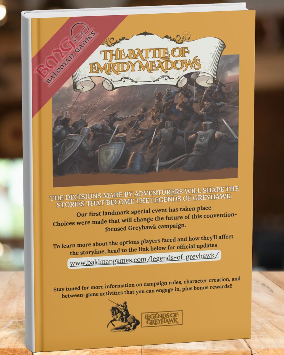 baldmangames's tweet image. Hark adventurers! We herald the first ever Legends of Greyhawk official storyline update! Follow the link below 🏰 #LegendsofGreyhawk @Wizards_DnD 
baldmangames.com/legends-of-gre…
