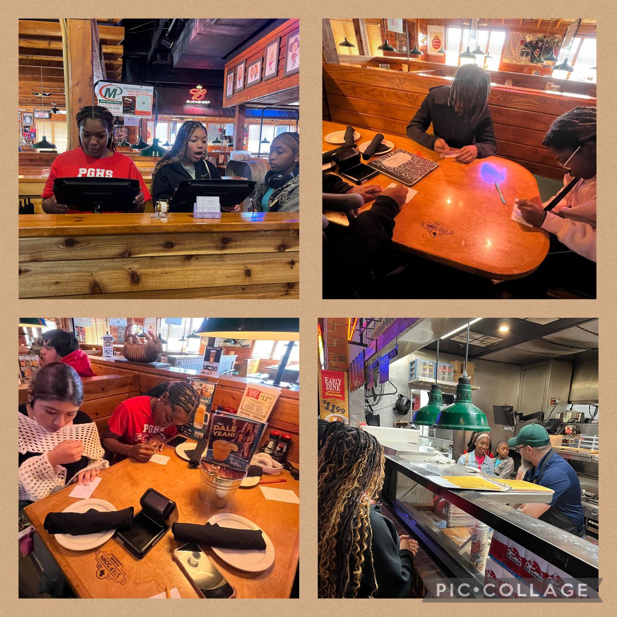 LaKeya Colston (@lcolston1) on Twitter photo Everyone: “A field trip to Texas Roadhouse 🤔 Y’all are just going to eat those hot & fresh made from scratch buttery rolls”
Us: See pics below
Thank you <a href="/texasroadhouse/">Texas Roadhouse</a> for a great field trip covering all content areas with hands on experience. <a href="/JEFCOCareerTech/">JEFCOED Career Tech</a> <a href="/pghs_spartans/">Pleasant Grove High</a> Everyone: “A field trip to Texas Roadhouse 🤔 Y’all are just going to eat those hot & fresh made from scratch buttery rolls”
Us: See pics below
Thank you <a href="/texasroadhouse/">Texas Roadhouse</a> for a great field trip covering all content areas with hands on experience. <a href="/JEFCOCareerTech/">JEFCOED Career Tech</a> <a href="/pghs_spartans/">Pleasant Grove High</a>