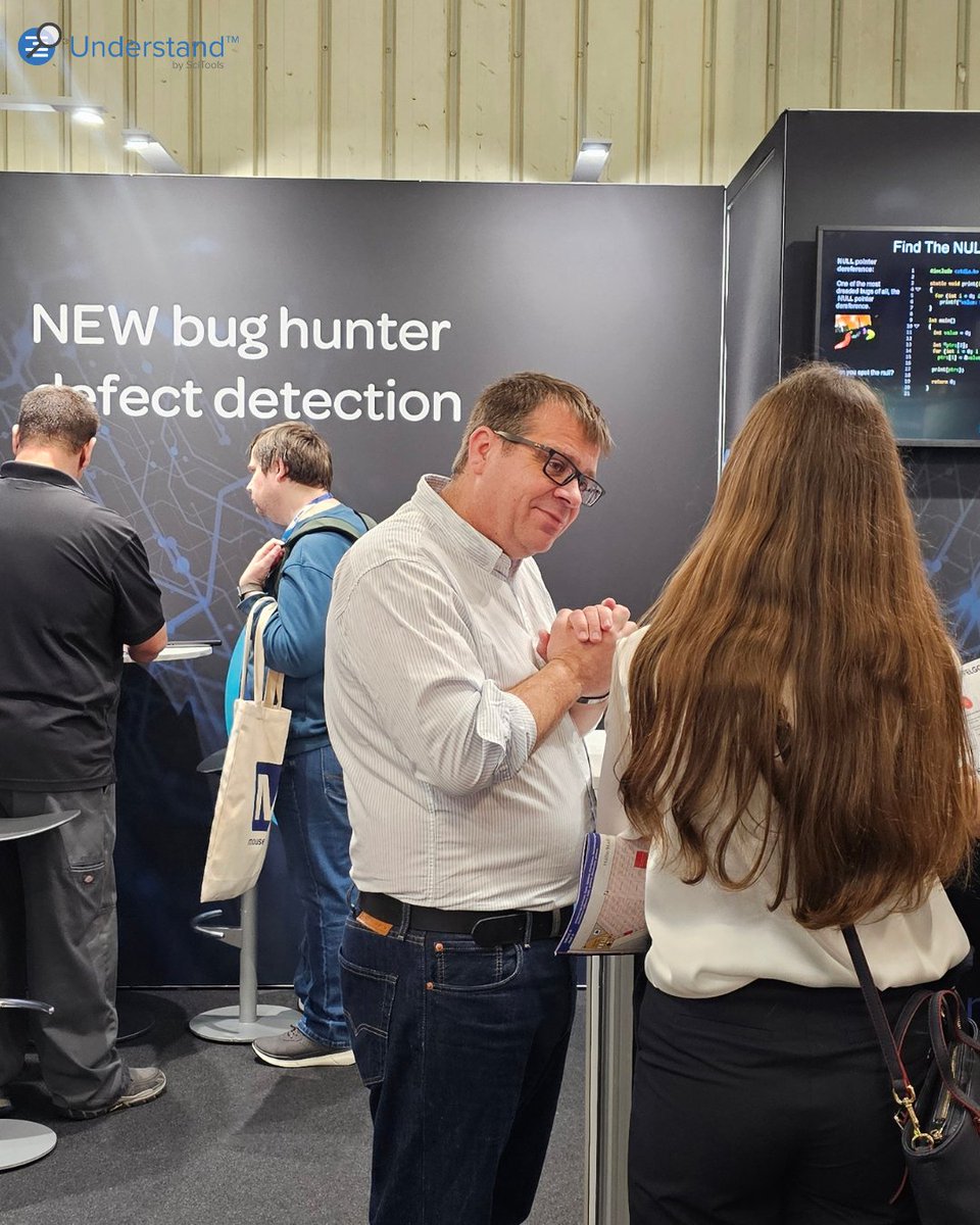 CodeUnderstand's tweet image. Day two of Embedded World 2025 is here!
Stop by and let us introduce you to some powerful new #Understand features, including AI-generated Annotations and the bug-eliminating Bug Hunter suite within #CodeCheck!
scitools.com
#EmbeddedWorld2025