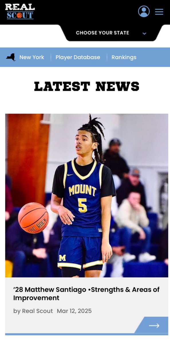 Freshman PG Matthew Santiago had a stronger than expected year on Varsity.  

Strengths &amp; Areas of Improvement: realscoutbasketball.com/28-matthew-san…