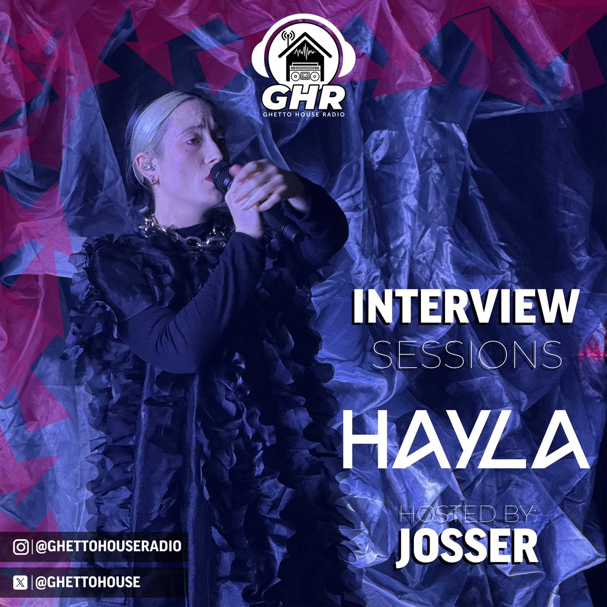 Josser interviews <a href="/haylasings/">HAYLASINGS</a> on Ghetto House Radio, diving into her musical journey, upcoming tour, sobriety, the deluxe edition of Dusk &amp; what’s next for her in 2025. Tune in for an inside look at her story and the energy behind her sound!

LISTEN 🎧 

on.soundcloud.com/tFqN3rvnDoQhEB…