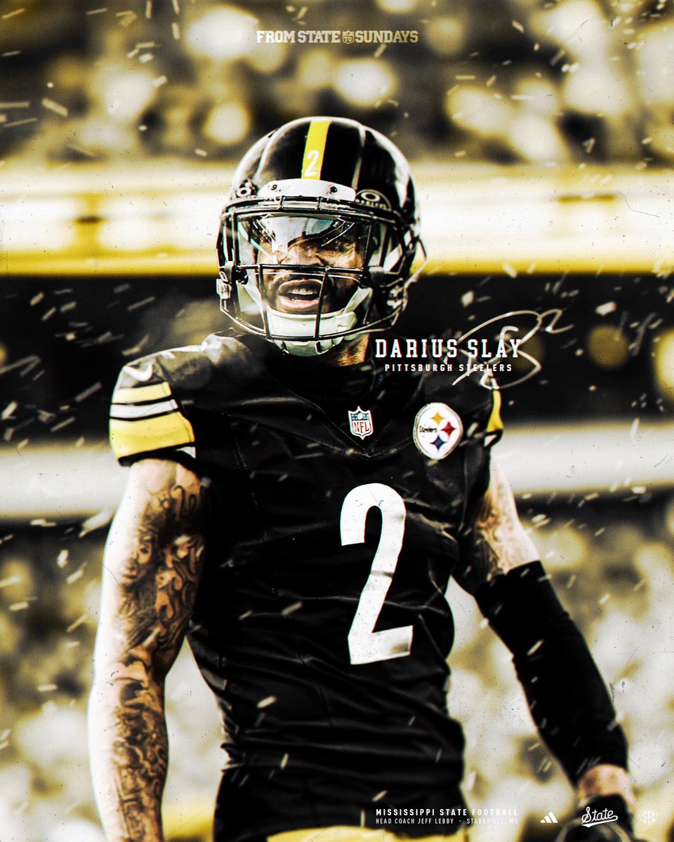From the Super Bowl to The Steel City, <a href="/bigplay24slay/">Darius Slay</a> is heading to Pittsburgh!

#HailState || <a href="/steelers/">Pittsburgh Steelers</a>