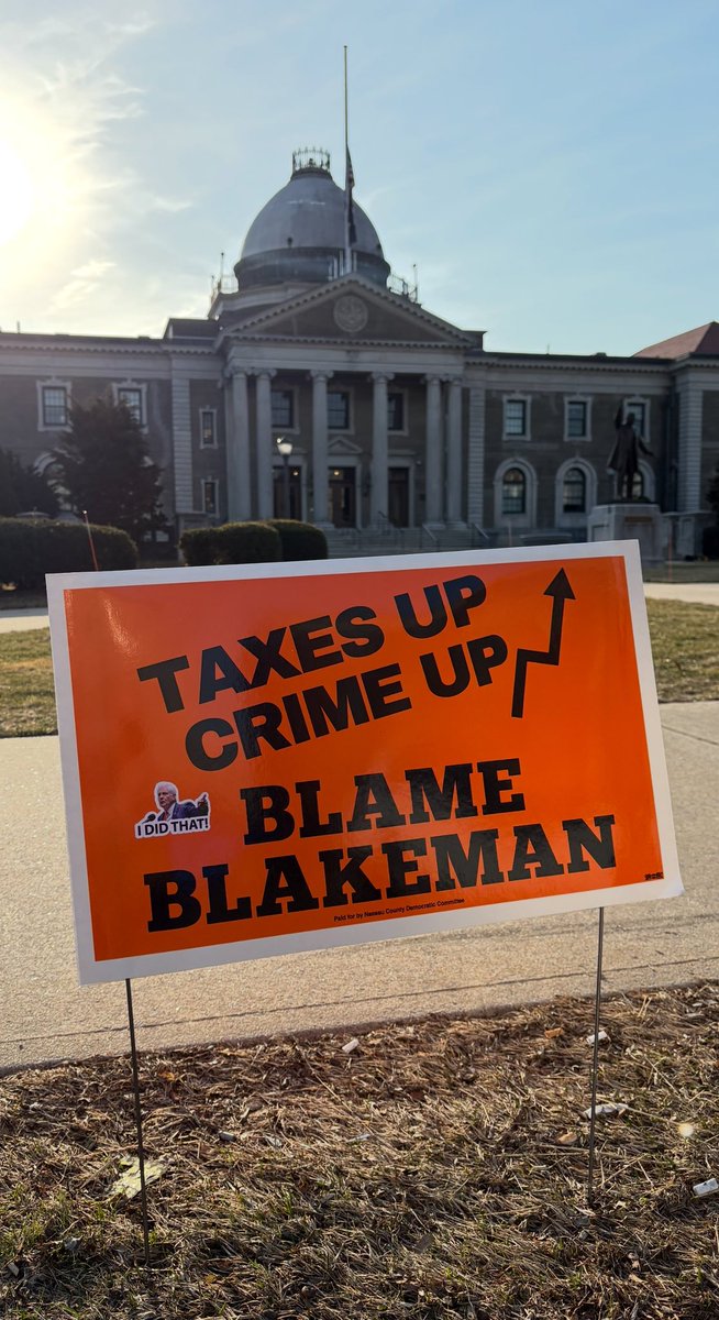 Here’s the State of Blakeman’s Nassau County, already out there an hour before the speech