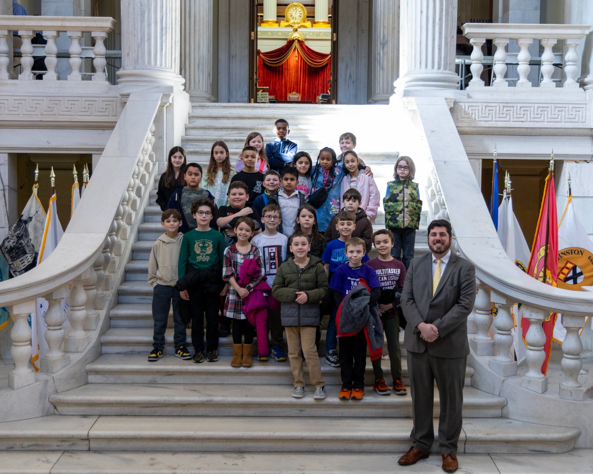 Rhode Island House of Representatives (@rihouseofreps) on Twitter photo <a href="/RepJoeSolomon/">Joe Solomon</a> hosted a group of students from Sherman Elementary School at the State House today. The <a href="/WarwickSchools/">Warwick Schools</a> students participated in a mock legislative session led by Rep. Solomon, where they talked about different pieces of legislation and learned how laws are made. <a href="/RepJoeSolomon/">Joe Solomon</a> hosted a group of students from Sherman Elementary School at the State House today. The <a href="/WarwickSchools/">Warwick Schools</a> students participated in a mock legislative session led by Rep. Solomon, where they talked about different pieces of legislation and learned how laws are made.