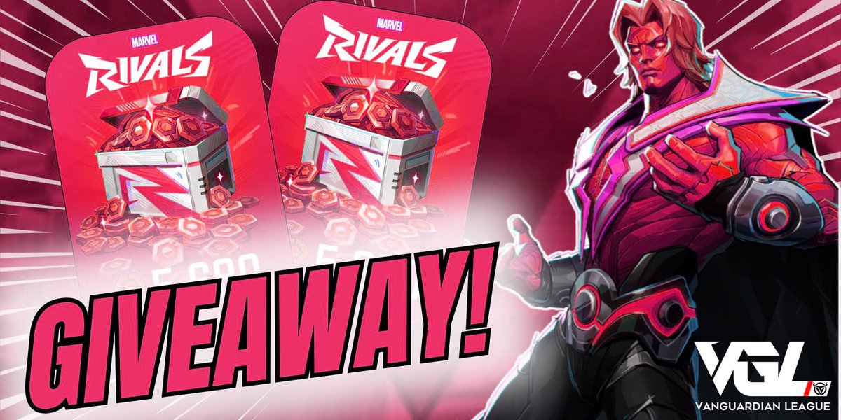 ๐๐๐ฎ๐๐จ โ (@kayesknows) on Twitter photo GIVEAWAY TIME๐ฅ($20) 2,180 LATTICE WILL BE GAVE OUT FOR MARVEL RIVALS DO THE FOLLOWING BELOW ๐
โก๏ธ TO ENTER:
โ
Follow <a href="/KayesKnows/">๐๐๐ฎ๐๐จ โ</a>
โ
Retweet
โ
Comment your platform
๐ฅGiveaway ends in 5 days! All platforms and regions can participate๐ฅ #MarvelRivals GIVEAWAY TIME๐ฅ($20) 2,180 LATTICE WILL BE GAVE OUT FOR MARVEL RIVALS DO THE FOLLOWING BELOW ๐
โก๏ธ TO ENTER:
โ
Follow <a href="/KayesKnows/">๐๐๐ฎ๐๐จ โ</a>
โ
Retweet
โ
Comment your platform
๐ฅGiveaway ends in 5 days! All platforms and regions can participate๐ฅ #MarvelRivals