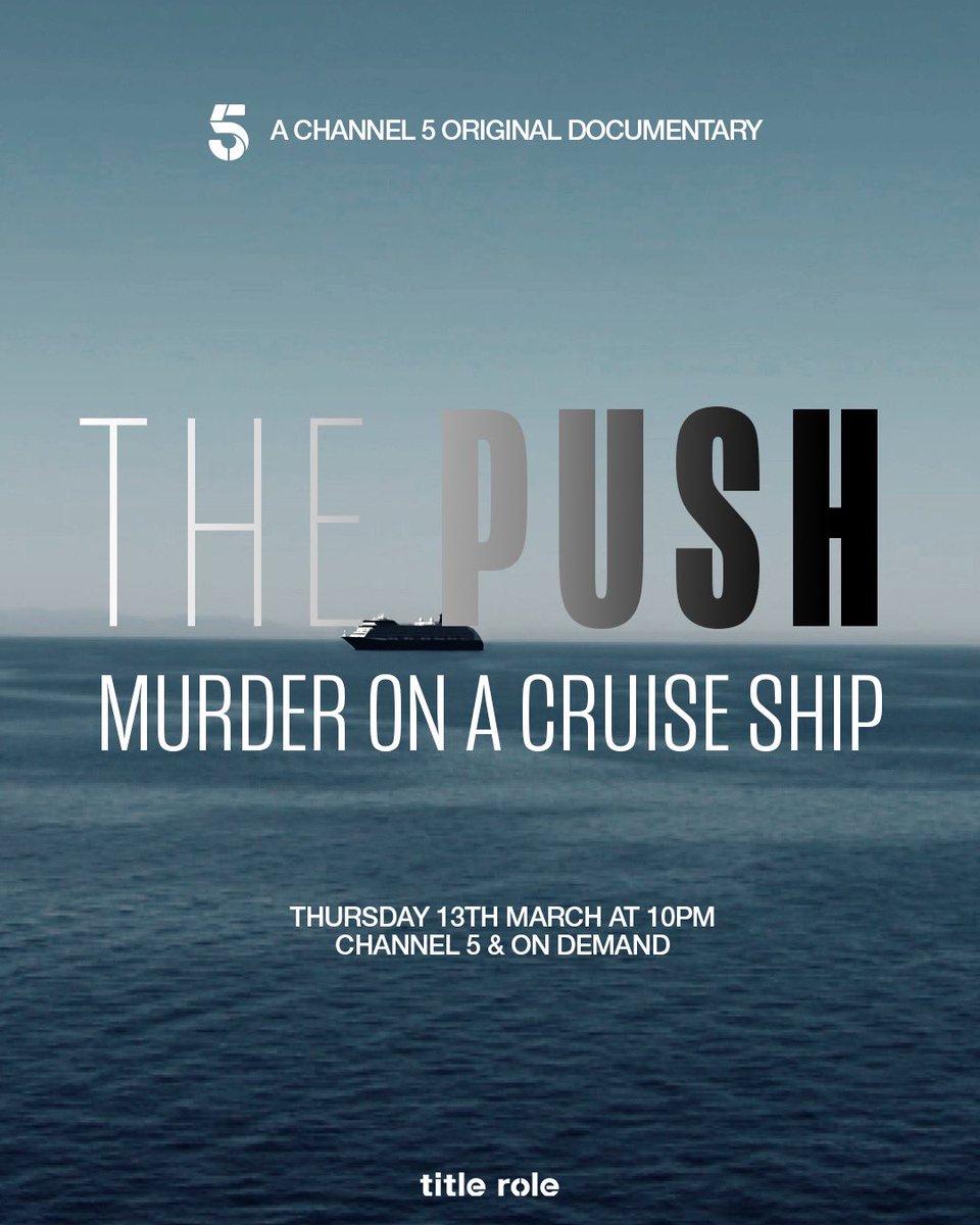 'The Push: Murder on a Cruise Ship' tomorrow night 10PM on <a href="/channel5_tv/">Channel 5</a> 

#TrueCrime #crimedoc
