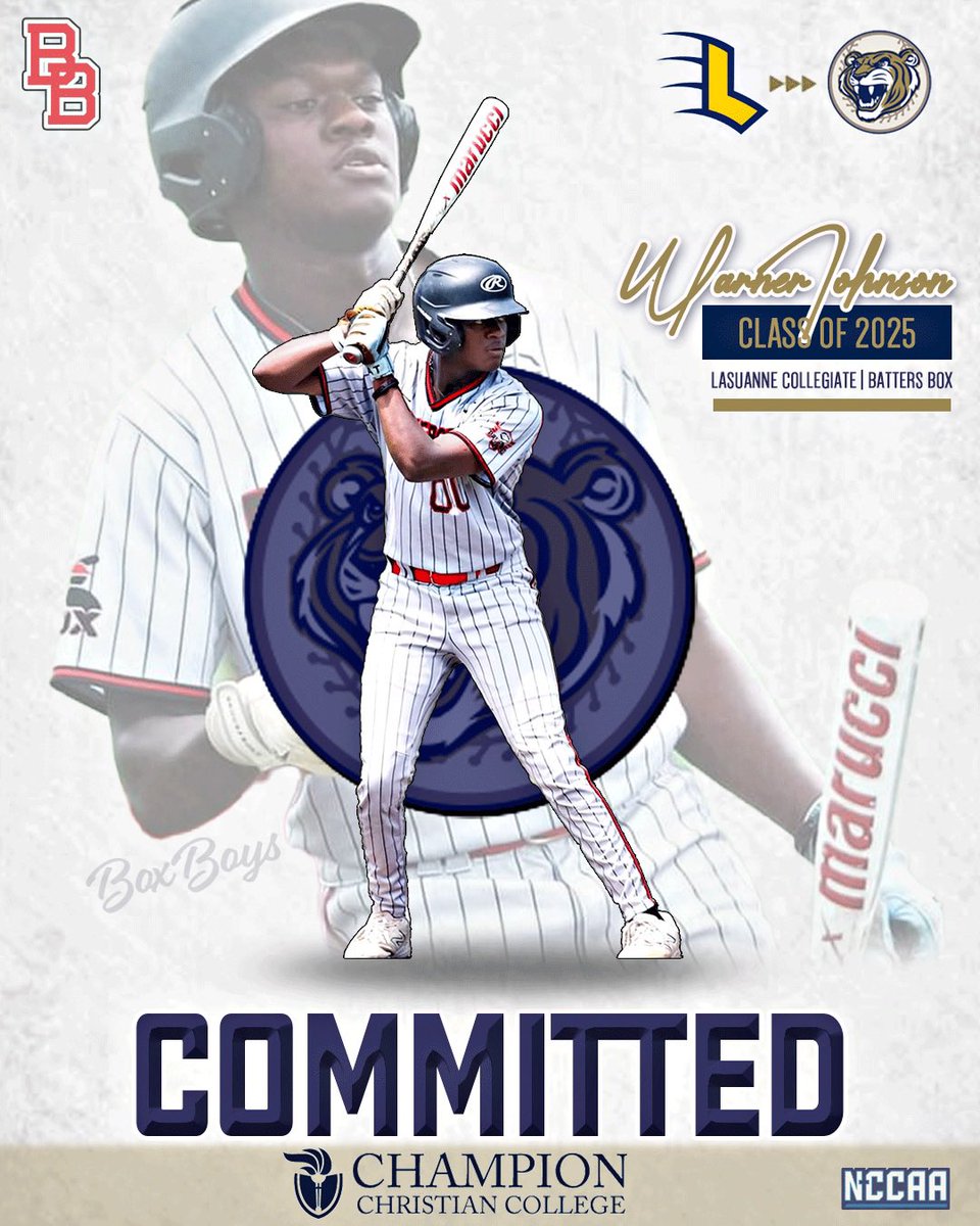 BattersBox's tweet image. Congratulations to Warner Johnson on his commitment to Champion Christian College! That’s another 2025 grad from our 17U Scout Team moving on to play at the next level. #reptheBox #BoxBoys @ChampionTigers1