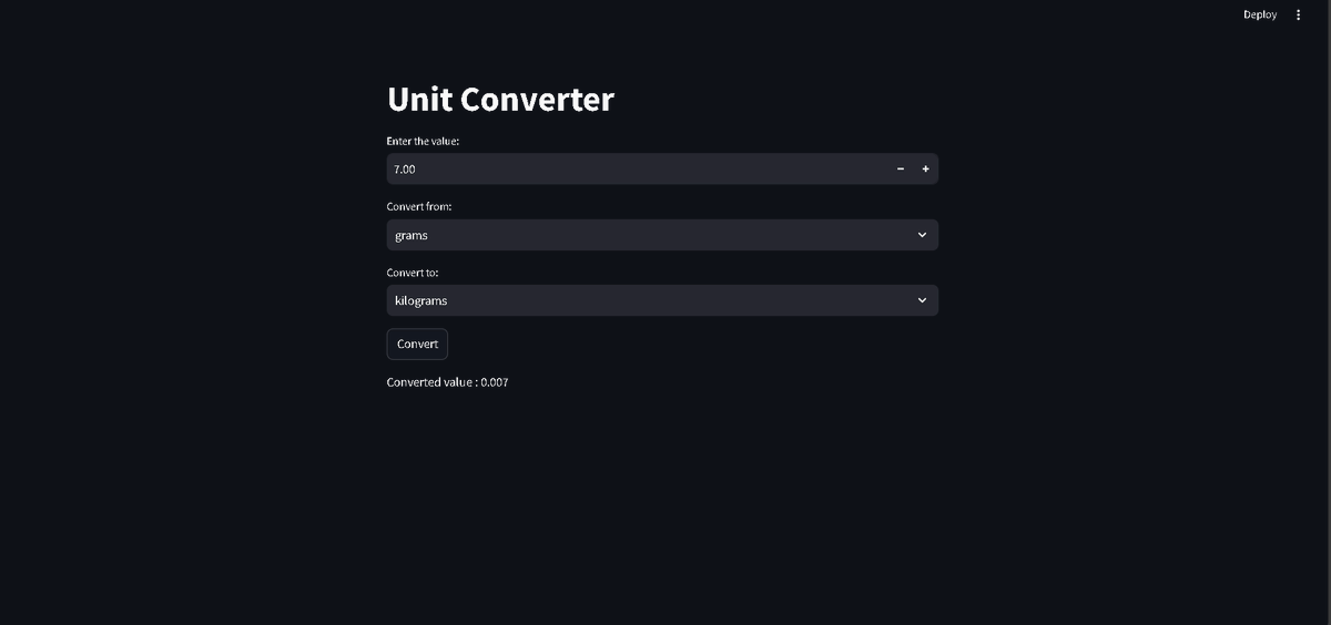 tayyeba_ali's tweet photo. 🚀 Built a Unit Converter with Python, UV, and Streamlit during Ramadan Coding Nights! 🌙
Thanks to @0xAsharib  for the awesome guidance! 🙌
Check out the code: [https://t.co/FwOYX5bG8F]
#Coding #Python #Streamlit #RamadanCodingNights https://t.co/LFqqn1sQW9