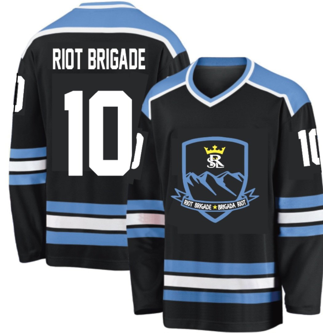 rslriotbrigade's tweet photo. It's been a long time comin... and it's here! Our first RB Hockey jersey!!! In #UTHC colors, or #RSL colors 🏒⚽️ 
Comes in Men's, women's and youth sizes. $120 customized with name and number! LFG!!!
Message us for ordering details.
@ElShowRSL @rslshow @TheRSLBros @TheRSLnation https://t.co/K6K3VfJ1ch