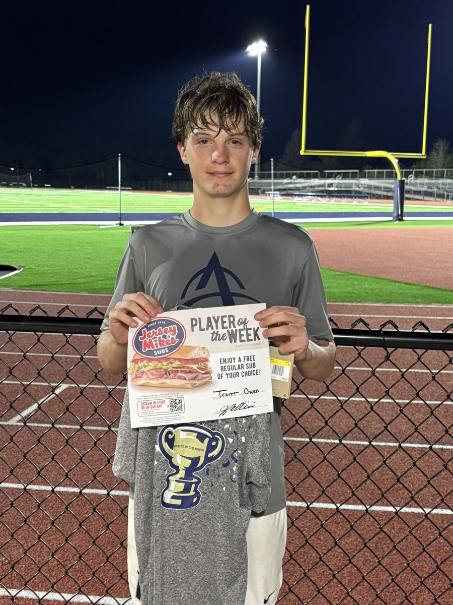 Angeline Academy of Innovation Athletics (@aai_athletics) on Twitter photo Congratulations to our March Athlete of the Month, Trent! Trent is a member of our inaugural boys lacrosse team! He has excelled on the field thus far this season, leading the team in various categories, whiling excelling in the classroom! 🏹🥍
<a href="/PascoCoSports/">Pasco County Sports</a> <a href="/AngelineAcademy/">Angeline Academy of Innovation</a> Congratulations to our March Athlete of the Month, Trent! Trent is a member of our inaugural boys lacrosse team! He has excelled on the field thus far this season, leading the team in various categories, whiling excelling in the classroom! 🏹🥍
<a href="/PascoCoSports/">Pasco County Sports</a> <a href="/AngelineAcademy/">Angeline Academy of Innovation</a>