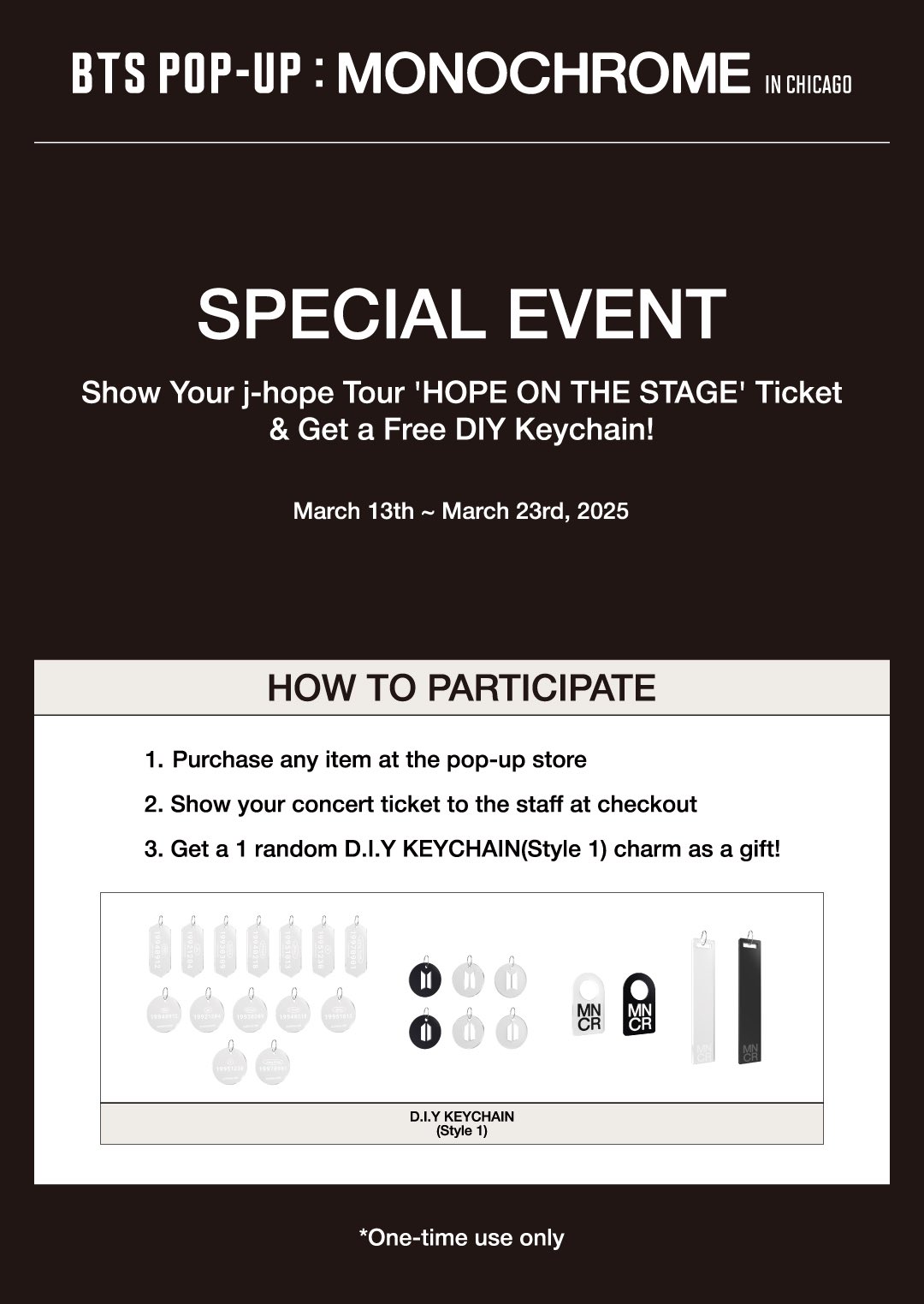 BTS POP  UP コンサートバッグ ブラック I Went To BTS 'Monochrome' Pop-Up Feat. Limited-Edition Merch
