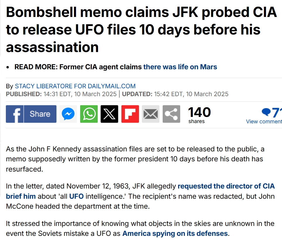 Everything becomes much clearer when you understand JFK was a Pleiadian contactee trying to force disclosure.

Things were much different then. Pleiadians allowed things to play out for a higher purpose.

Now Trump is the contactee they want dead. But the proximity to the Shift