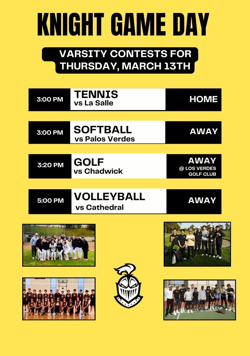 Bishop Montgomery Athletics (@knights_bmhs) on Twitter photo Our Varsity contests tomorrow, Thursday, March 13th...Go Knights!
#BishopMontgomery #BMHSAthletics
<a href="/latsondheimer/">eric sondheimer</a> <a href="/breezepreps/">Breeze Varsity</a> <a href="/DamianCalhoun/">Damian Calhoun</a> Our Varsity contests tomorrow, Thursday, March 13th...Go Knights!
#BishopMontgomery #BMHSAthletics
<a href="/latsondheimer/">eric sondheimer</a> <a href="/breezepreps/">Breeze Varsity</a> <a href="/DamianCalhoun/">Damian Calhoun</a>