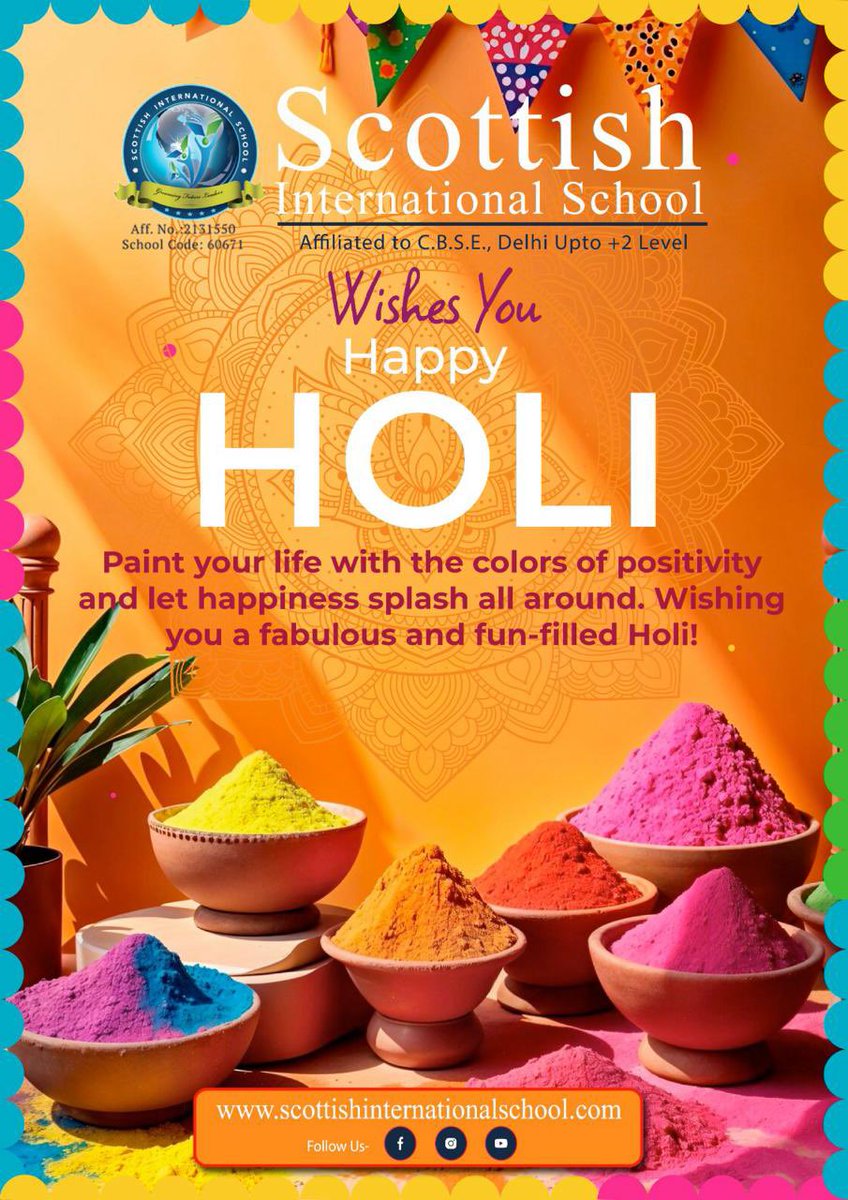 Happy Holi Everyone! May your life be filled with colors of success and Happiness.
#holi #HappyHoli #Holi #HoliCelebration