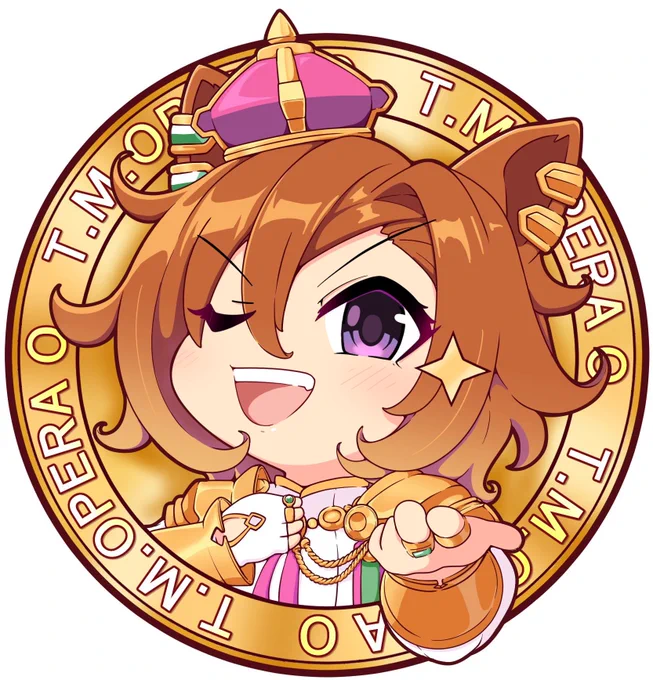 オペラオーカラーで描いた唯一のやつ。お誕生日おめでとー!!好きよー! 