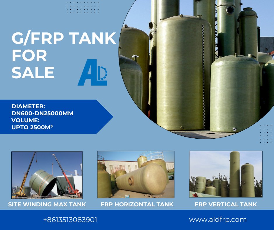 G/FRP TANK FOR SALE
Support customization, welcome to inquire
aldfrp.com
WhatsApp:+8613513083901
E-mail:pipejiang888@gmail.com
#Fiberglass
#CarbonFiber
#SustainableMaterials
#MaterialScience
#EngineeringInnovation
#AdvancedMaterials
#CompositeDesign