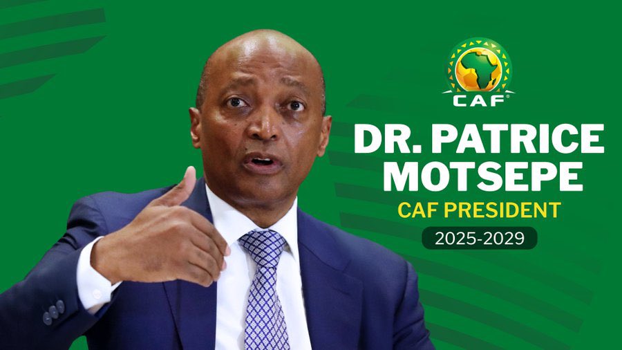 Congratu;ations to Dr. Patrice Motsepe,for his  re-election as President of the Confédération Africaine de Football (CAF) for a second term. The decision was confirmed at the 14th CAF Extraordinary General Assembly in Cairo, extending his leadership until 2029. 

His first term
