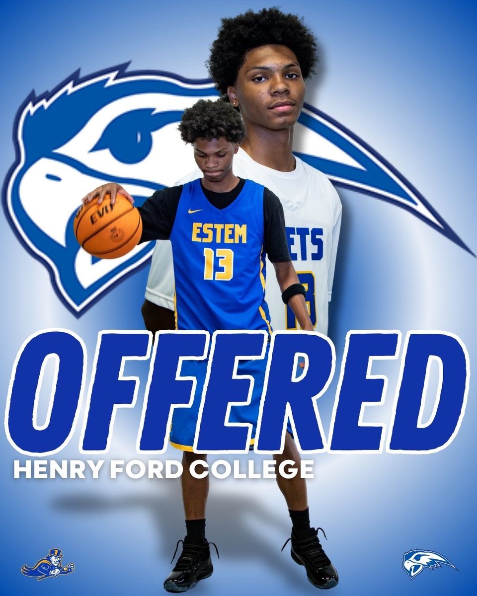 2025 eStem Shooting Guard Michael Dewitt Stewart has picked up his first offer from the Henry Ford College Hawks.