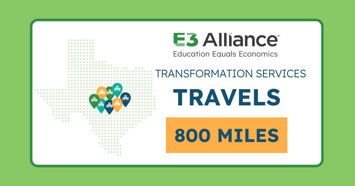 E3Alliance's tweet photo. We express our sincere gratitude &amp; pride for our Center for School Transformation. They have traveled nearly 800 miles to engage with partners and provide educational support across Texas school districts.

Best Ats: https://t.co/2YuUiEBf6F
Data &amp; Trends: https://t.co/5qss2rq56C https://t.co/ItwBKbZdlu