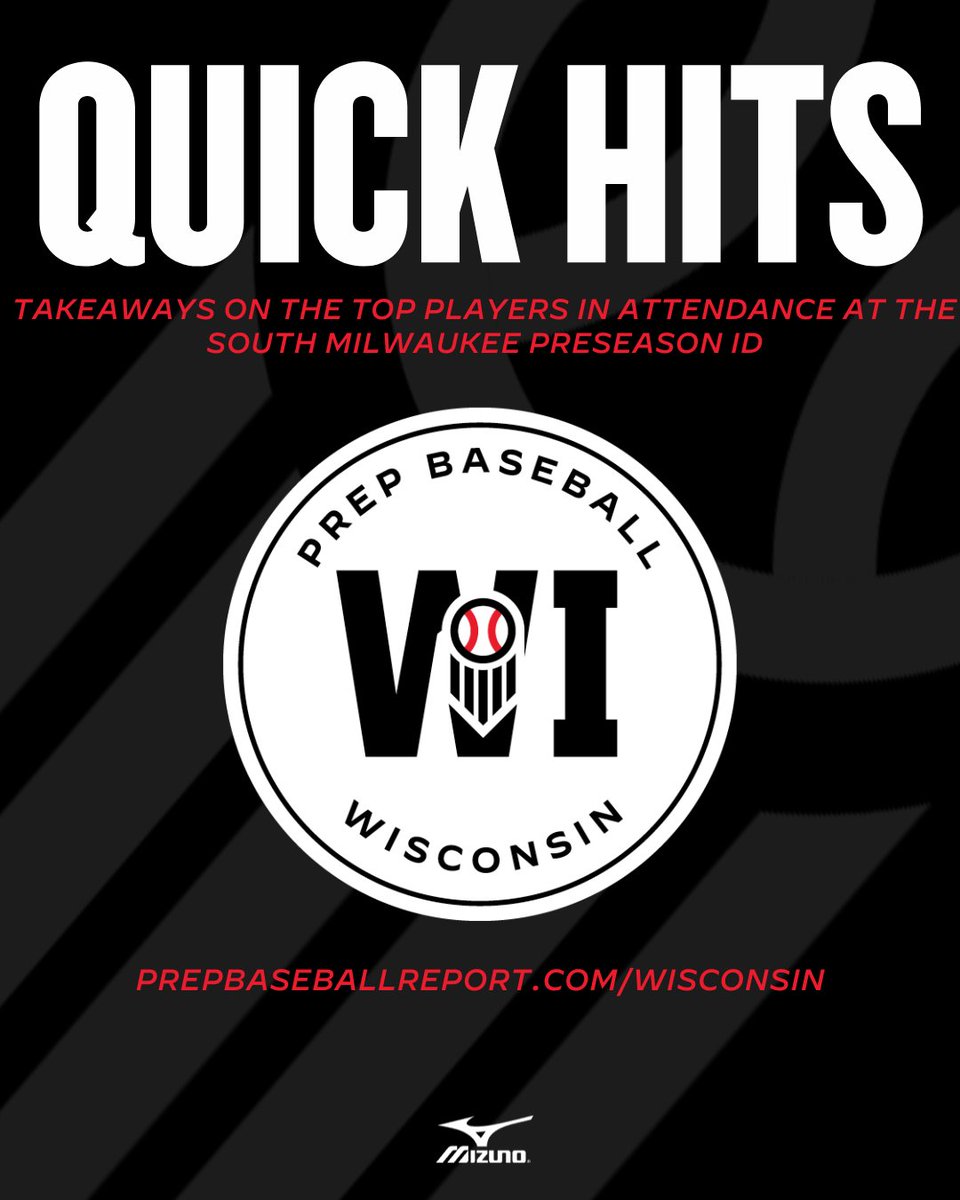 Prep Baseball Wisconsin (@prepbaseballwi) on Twitter photo ๐๐จ๐ฎ๐ญ๐ก ๐๐ข๐ฅ๐ฐ๐๐ฎ๐ค๐๐ ๐๐ซ๐๐ฌ๐๐๐ฌ๐จ๐ง ๐๐: ๐๐ฎ๐ข๐๐ค ๐๐ข๐ญ๐ฌ๐
+ Notes on the top performers at the South Milwaukee Preseason ID, held at Hitters Baseball Academy on March  9th.๐
๐: loom.ly/9M6Oi2o ๐๐จ๐ฎ๐ญ๐ก ๐๐ข๐ฅ๐ฐ๐๐ฎ๐ค๐๐ ๐๐ซ๐๐ฌ๐๐๐ฌ๐จ๐ง ๐๐: ๐๐ฎ๐ข๐๐ค ๐๐ข๐ญ๐ฌ๐
+ Notes on the top performers at the South Milwaukee Preseason ID, held at Hitters Baseball Academy on March  9th.๐
๐: loom.ly/9M6Oi2o