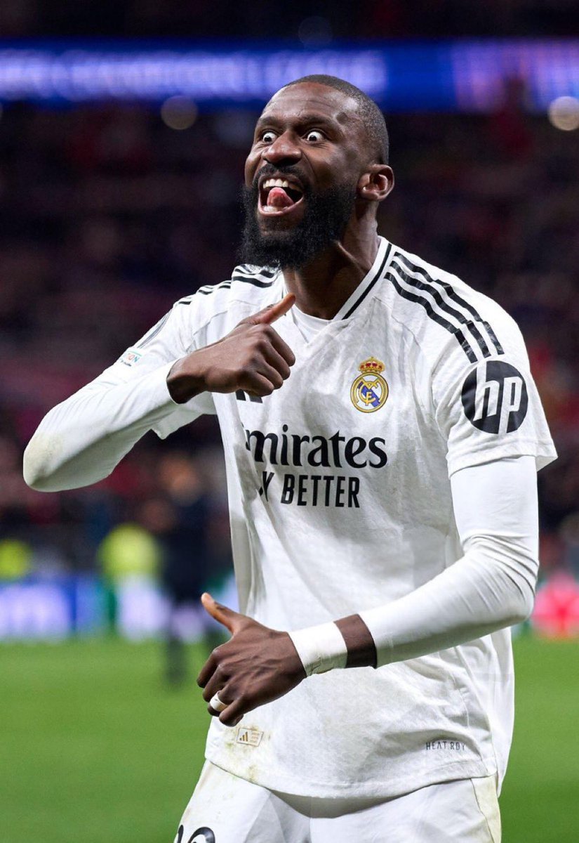 a_derll's tweet image. Repost this picture of Rudiger to make a Barcelona fan angry