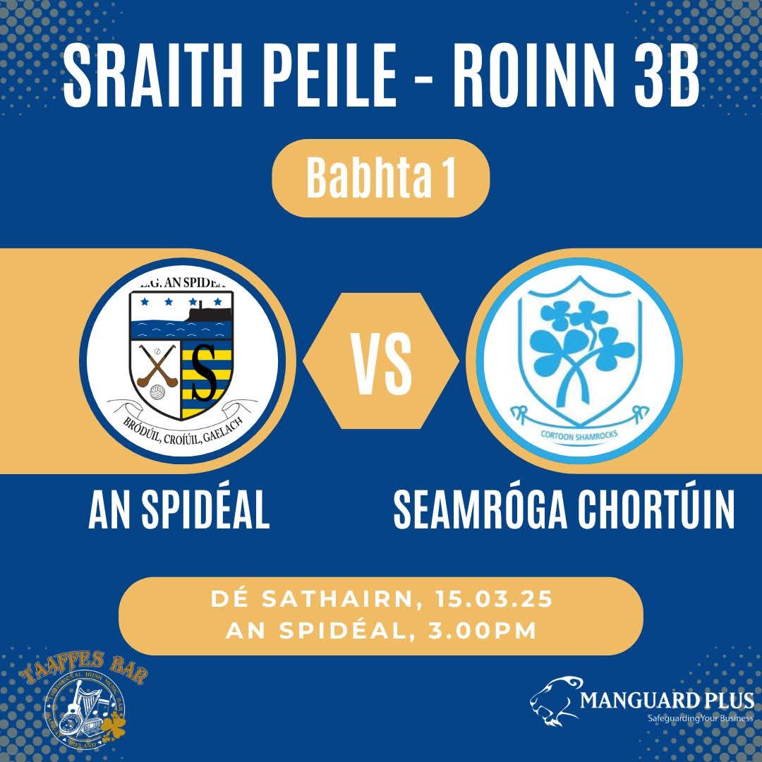 CLG_AnSpideal's tweet image. Cuirfidh na peileadóirí tús le Séasúr 2025 an deireadh seachtaine seo agus iad le haghaidh a thabhairt ar @CortoonShamrock sa gcéad bhabhta den sraith.

Sa mbaile a bheidh an cluiche agus cuirfear tús leis ag 3.00pm Dé Sathairn. Bí linn!
#AnSpidéalAbú💙💛