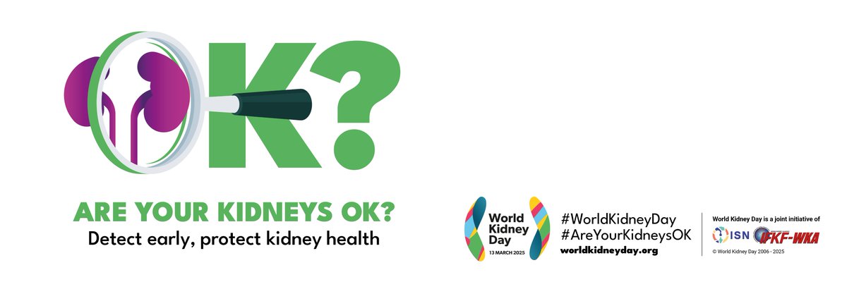 UTSW Nephrology (@utswnephrology) on Twitter photo Today is <a href="/worldkidneyday/">World Kidney Day</a> 2025!
#AreYourKidneysOK? Take the 'Are Your Kidneys Healthy?’ quiz to find out! #WorldKidneyDay
👉 worldkidneyday.org/2025-campaign/ Today is <a href="/worldkidneyday/">World Kidney Day</a> 2025!
#AreYourKidneysOK? Take the 'Are Your Kidneys Healthy?’ quiz to find out! #WorldKidneyDay
👉 worldkidneyday.org/2025-campaign/