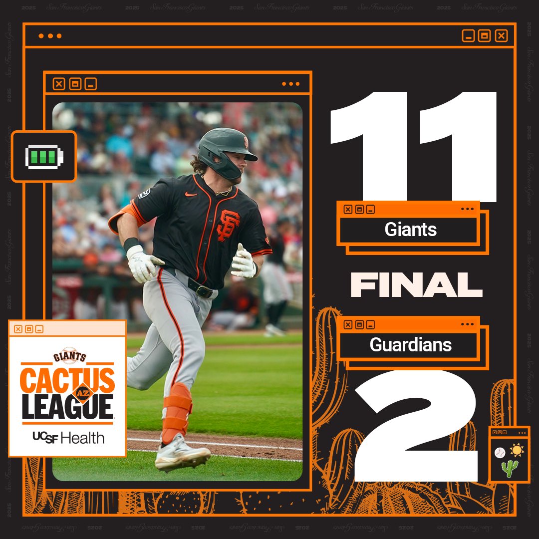 SFGiants's tweet photo. Offense popped off in Goodyear 

#SFGSpring | @UCSFHospitals https://t.co/6QgkZEtqCu