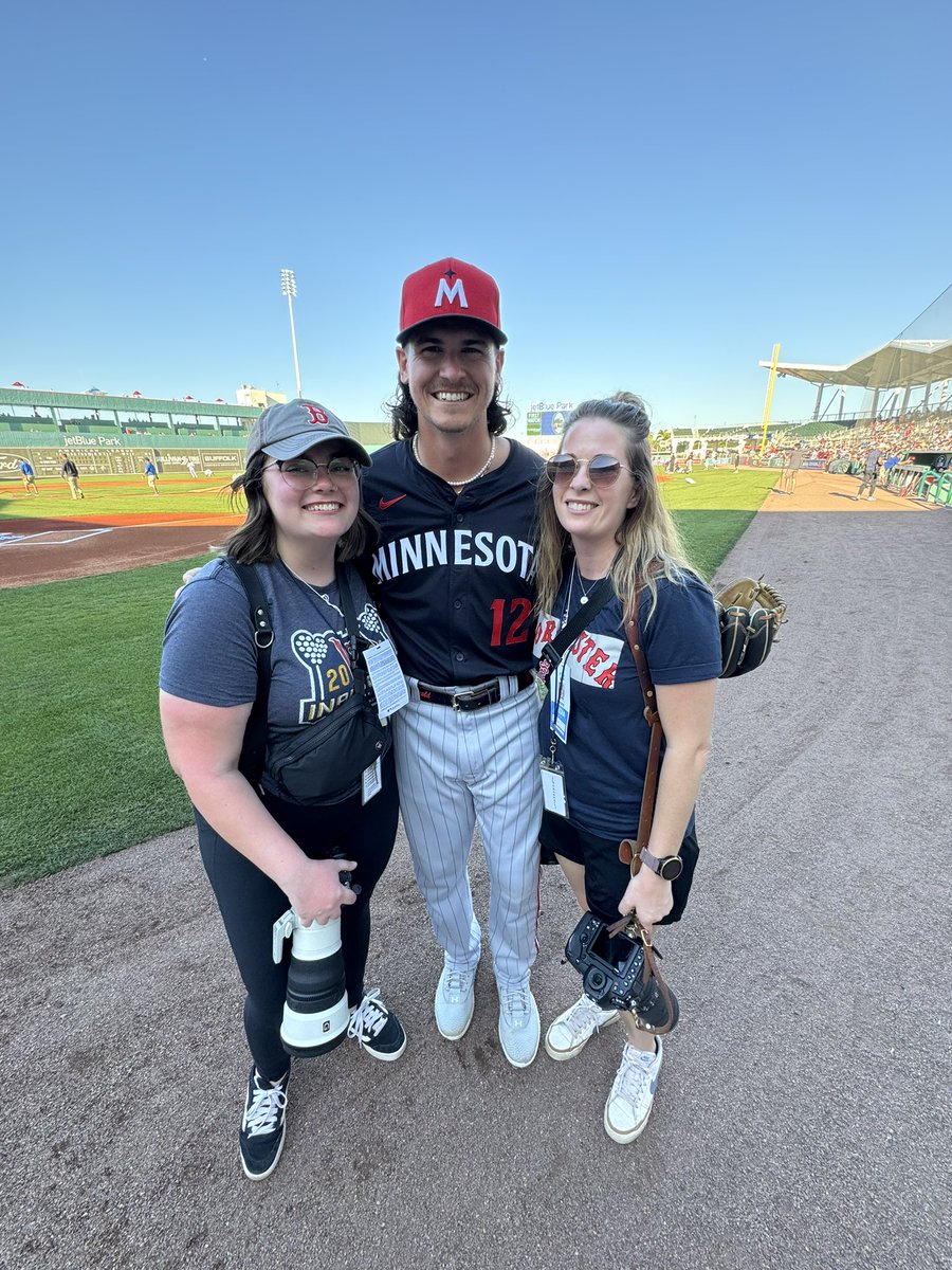 Tommy Cassell (@tommycassell44) on Twitter photo Reunited with the “Mayor of Worcester” in Fort Myers.
Good to see Ryan Fitzgerald (<a href="/RyRyThisGuyy/">Ryan Fitzgerald</a>), former WooSox legend, suiting up with the Minnesota Twins ahead of a Spring Training game today against the Boston Red Sox. Reunited with the “Mayor of Worcester” in Fort Myers.
Good to see Ryan Fitzgerald (<a href="/RyRyThisGuyy/">Ryan Fitzgerald</a>), former WooSox legend, suiting up with the Minnesota Twins ahead of a Spring Training game today against the Boston Red Sox.