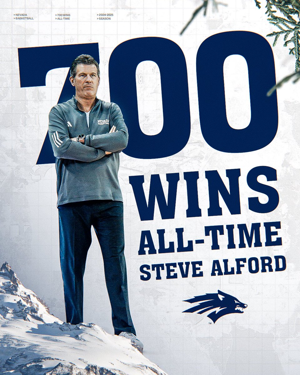 Congratulations to our leader, Steve Alford for collecting 700 career wins! 🐺🏆

#BattleBorn | #PackParty |#MWMadness