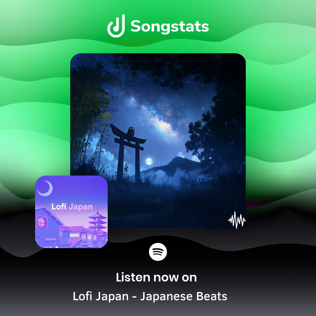 <a href="/LofiBee2/">Lofi Bee</a> Woohoo!! "Yonaka no fukurou" got added to 'Lofi Japan - Japanese Beats 🇯🇵' with over 210K Followers on Spotify! Congrats! Make sure to check it out on the Songstats App.
