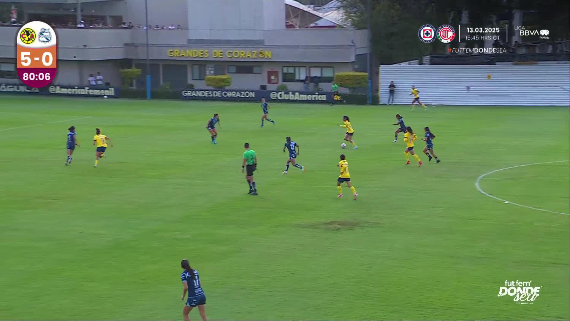 ¡Goooooool! 🔥@kluna13_ puso el sexto en Coapa.#FutFemDondeSea I #SomosDesafiantes⚡️