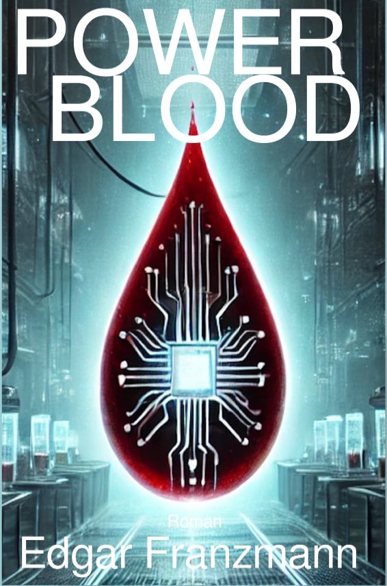 Neues Cover für meinen Thriller „PowerBlood“. Mehr auf franzmannn.de