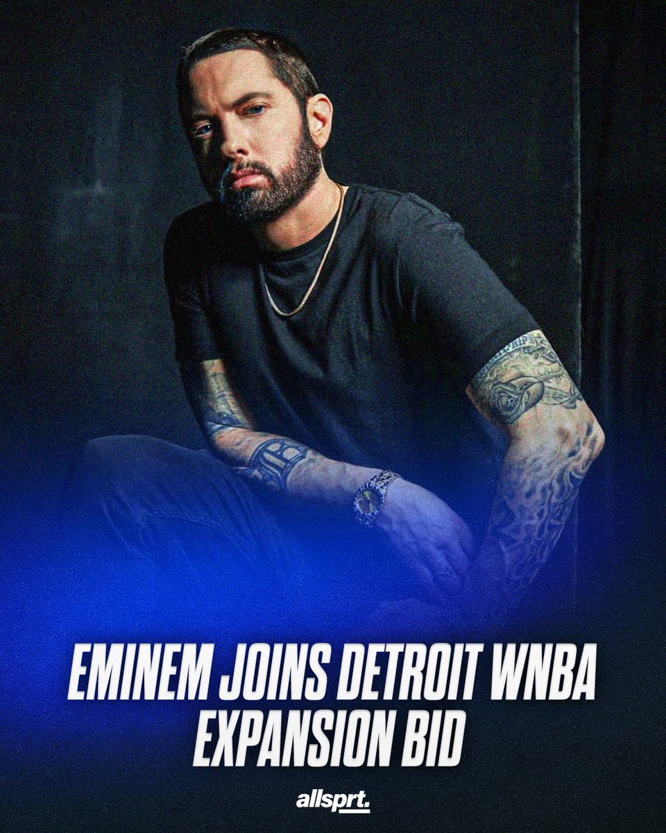 AllSprtCom's tweet image. Rap superstar and famous Detroit-native Eminem has reportedly joined an investor group looking to bring a WNBA team back to Detroit according to Sportico.

#nba