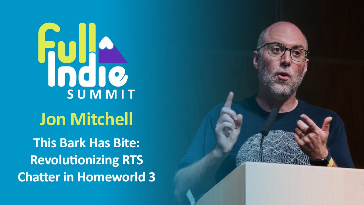 FullIndie's tweet image. This is Full Indie, delivering the latest recording from our 2024 Summit.
Learn how the Homeworld 3 team created a realistic, dynamic, and reactive chatter system in this talk from @BBIgames' Jon Mitchell.
Over and out.
📺 youtu.be/48uiYHVWMkE