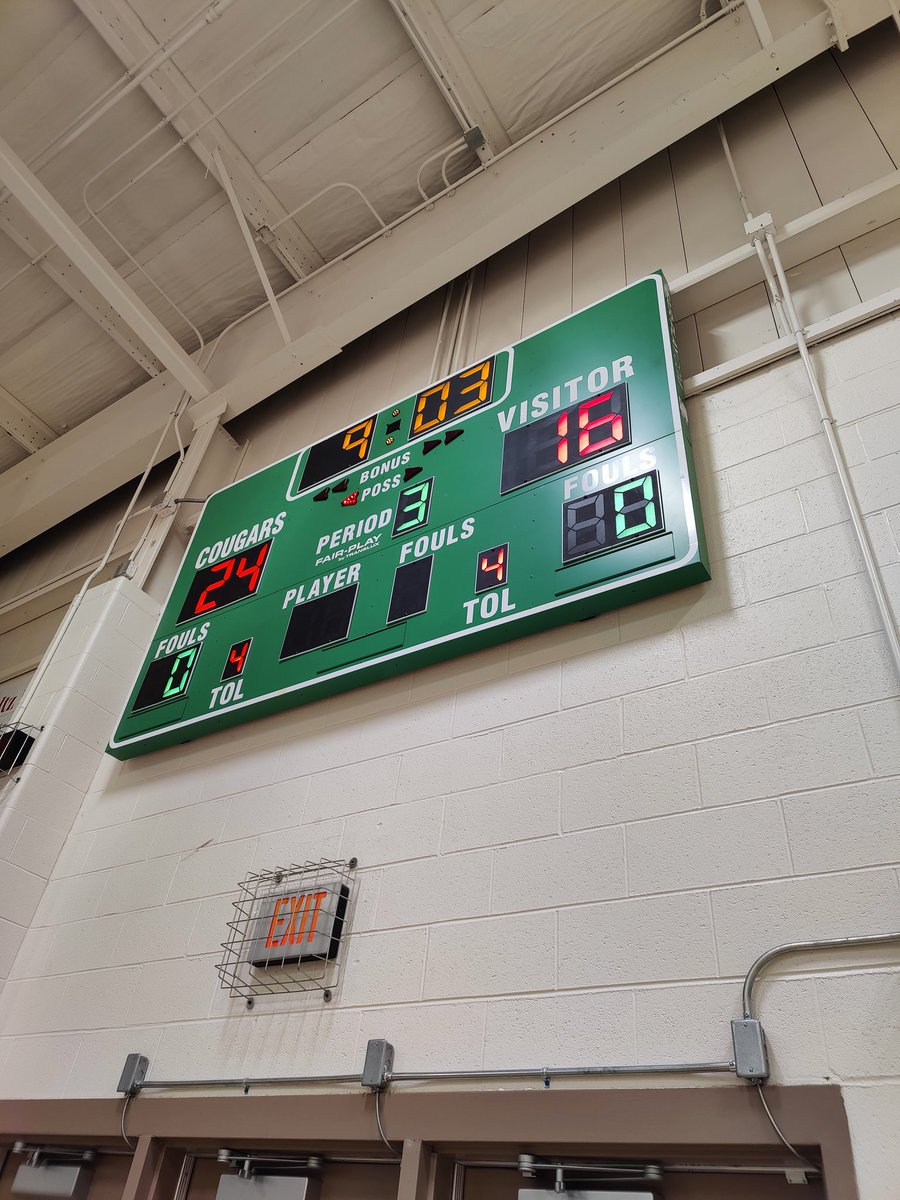 In West Virginia for the WVSSAC Class A Region II Boys Basketball Championship.

East Hardy is leading Tygarts Valley 24-16 at half. We'll have some highlights of this one tonight on <a href="/WHSVnews/">WHSVnews</a>.