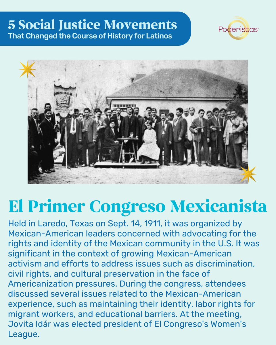 Poderistas (@poderistas) on Twitter photo The power and resilience of social justice movements led by Latinos have proven to build a better America for our people.✊🏽✊🏾✊🏿 From advocating for labor rights to fighting against racial discrimination, these movements have made a lasting impact on the progress we’ve made. The power and resilience of social justice movements led by Latinos have proven to build a better America for our people.✊🏽✊🏾✊🏿 From advocating for labor rights to fighting against racial discrimination, these movements have made a lasting impact on the progress we’ve made.