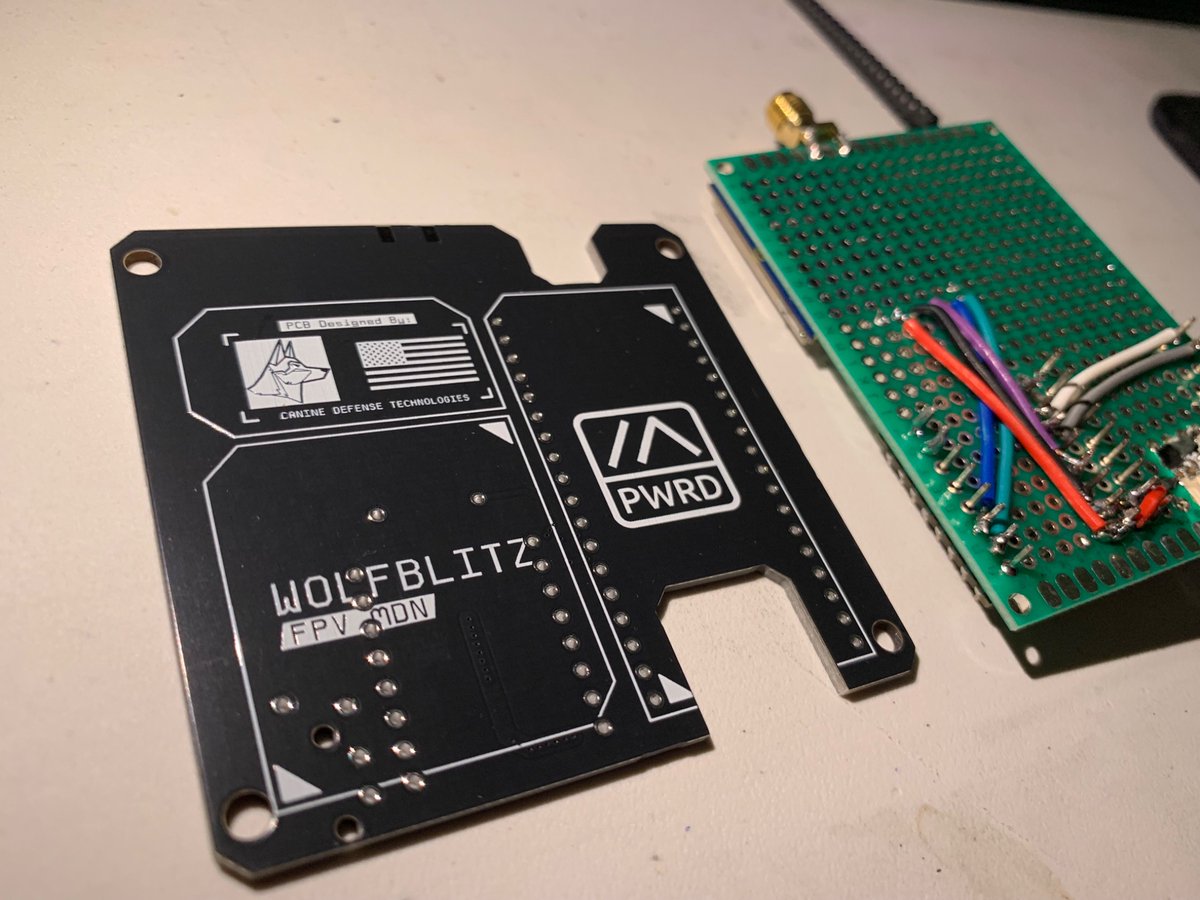 FPV - Meshtastic Detection Network:
now with custom PCBs for the first bit of hardware. Thanks again <a href="/YukonK9/">David 'Yukon'</a> for the design