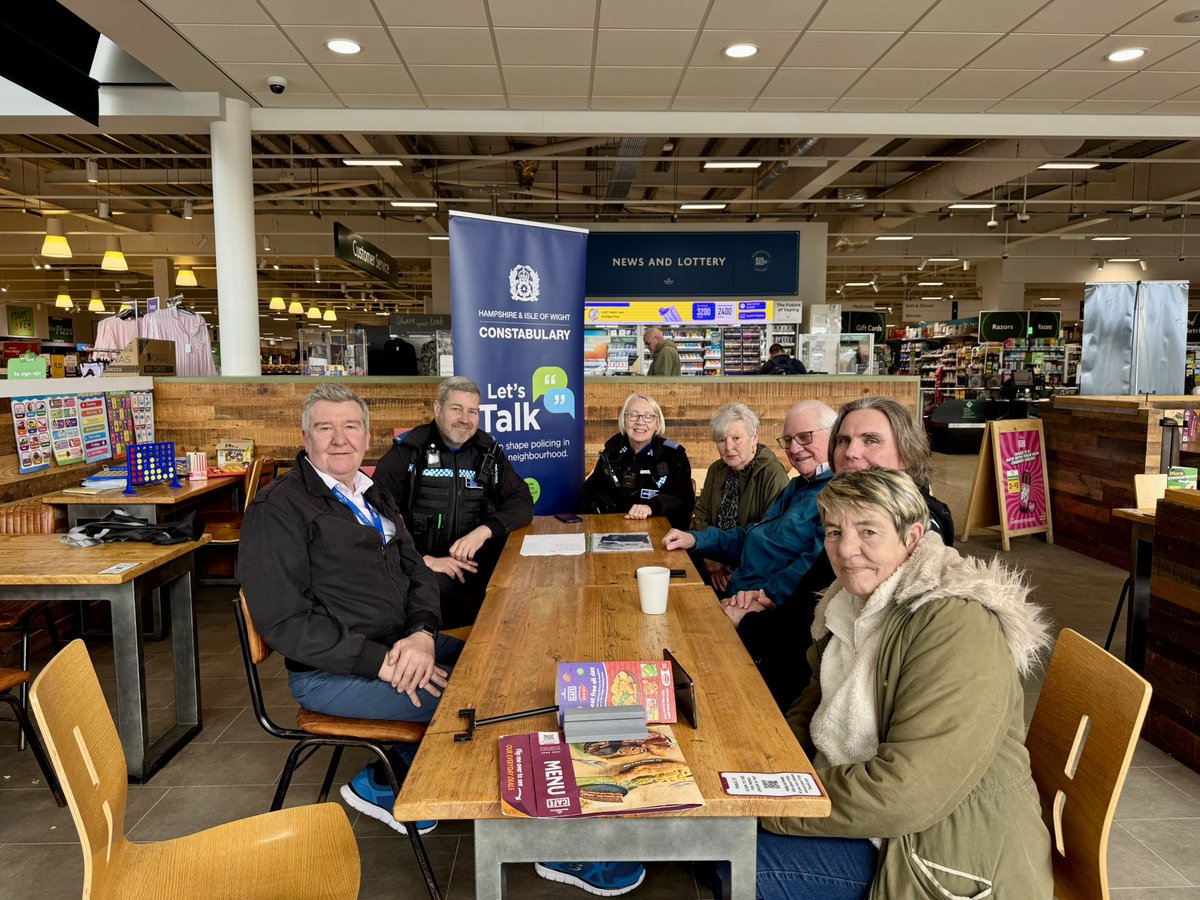 The regular 'Beat Surgery' sessions continued in-store today at Morrisons' in Lake today with I Wight Police PCSO's May &amp; Webb. We had a really positive conversation around local policing, including youth offenders', anti-social behaviour and the Public Space Protection Orders.