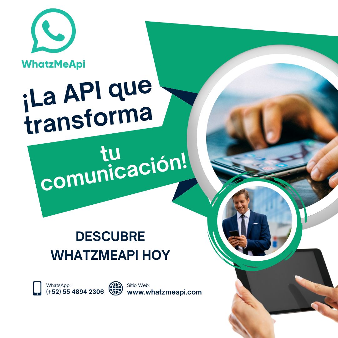 tecgurusnet's tweet image. 🚀 ¡Transforma tu comunicación con WhatzMeApi!.
¡Da el siguiente paso hacia una comunicación más eficiente y mejora la experiencia de tus clientes hoy mismo! 🌟👉buff.ly/cG1ku00
#ComunicaciónInstantánea #WhatzMeApi #APIWhatsApp #Automatización #APIREST
