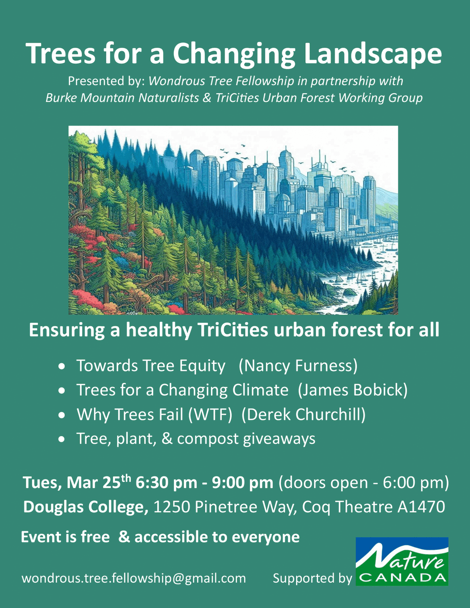 🌲 Join the "Trees for a Changing Landscape" workshop! More details in the attached poster.