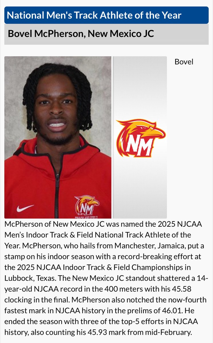 Congrats to Bovel McPherson! #Tbirds #talent #blessed