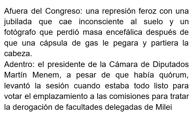 Estoy trabajando, registrando lo que está pasando y no puedo creer lo que escribo.