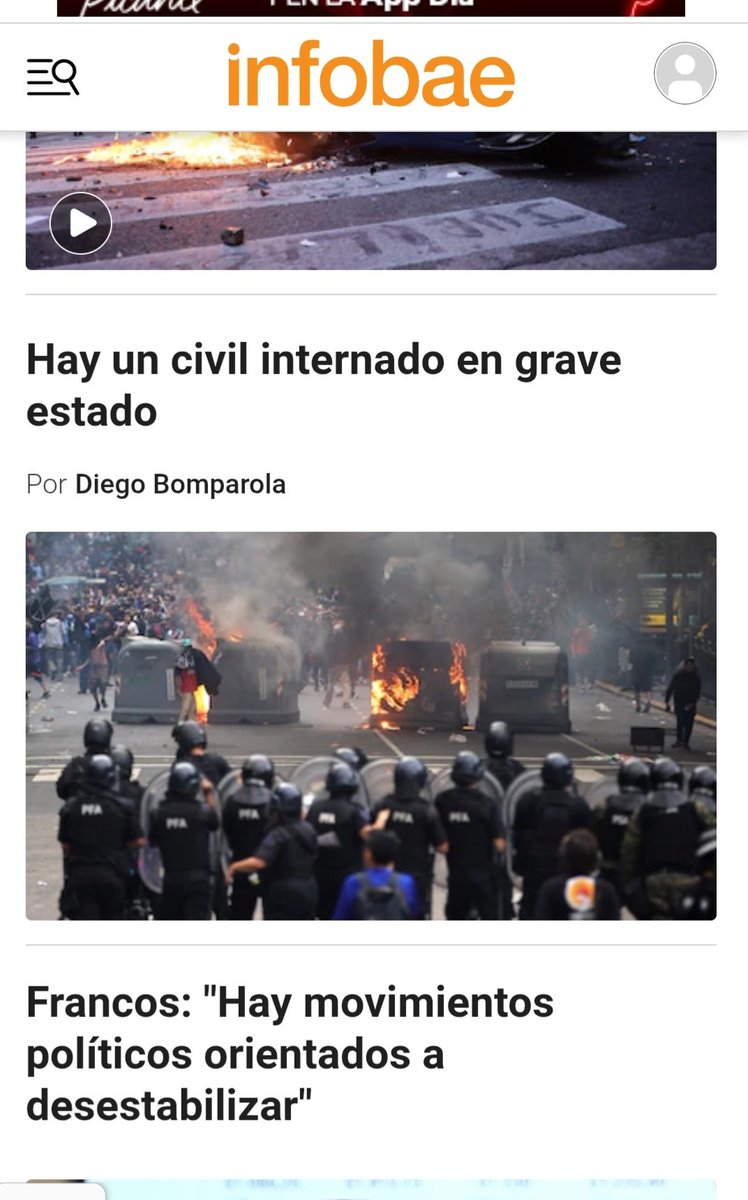 "Un civil". Ya sabemos quién cuenta lo q pasó en la represión