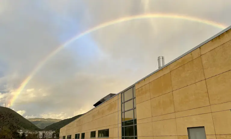 PolyEngineering's tweet image. After a rainy day, a rainbow appears over Building 192.
#CENGPhotoOfTheWeek