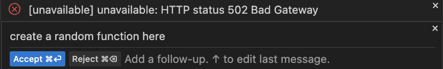 nodazmat's tweet photo. @windsurf_ai Is the server down? Please fix this https://t.co/DyVPw39LRx