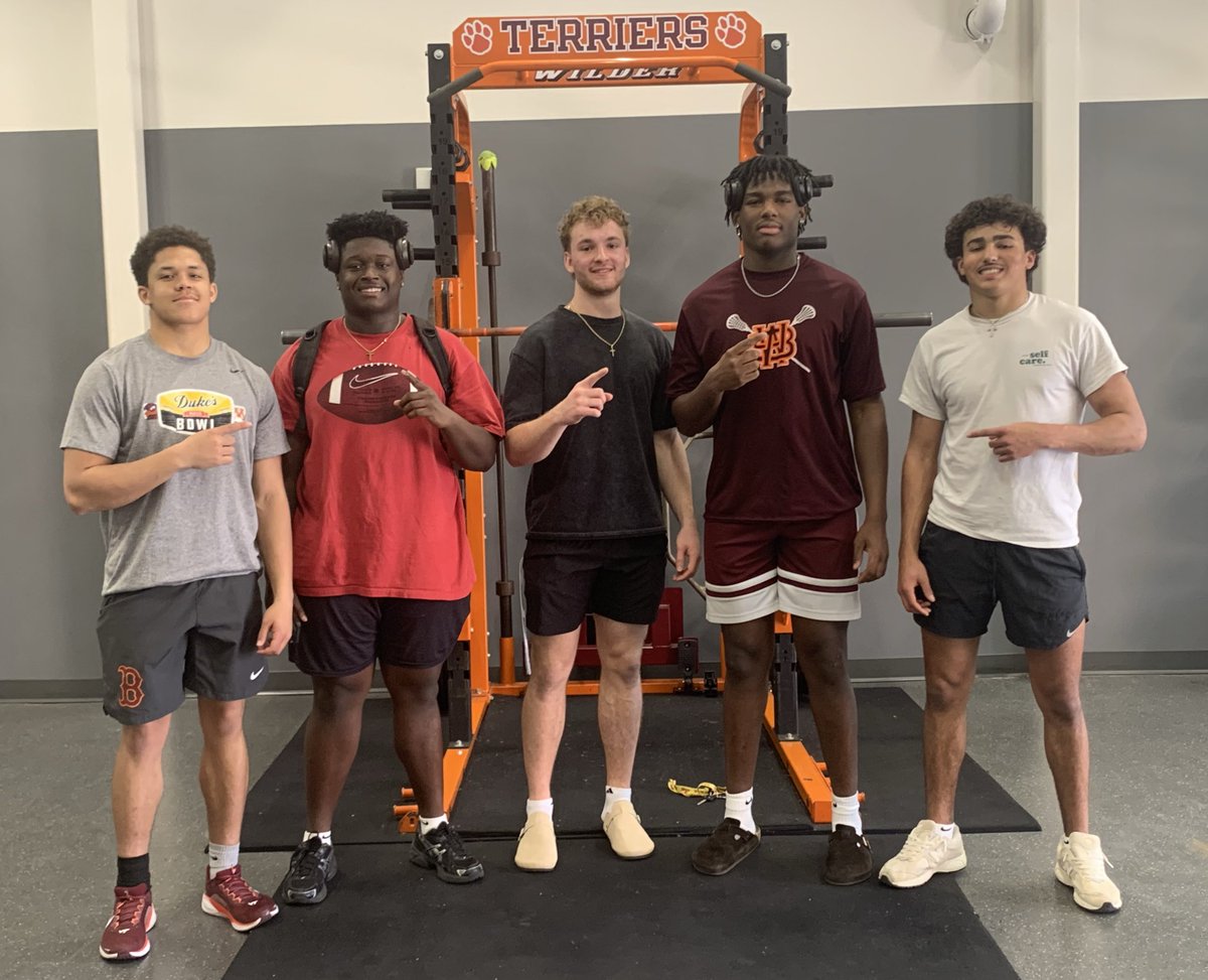 We love having our football alumni come home for Spring Break and workout with our seniors, who are preparing for college. #FootballFamily 

Israel Hairston: Virginia Tech
BJ Cheatwood: UVA Wise
Cooper Minnix: Shenandoah University
JR Rosser: UVA Wise
Ethan Haston: VMI