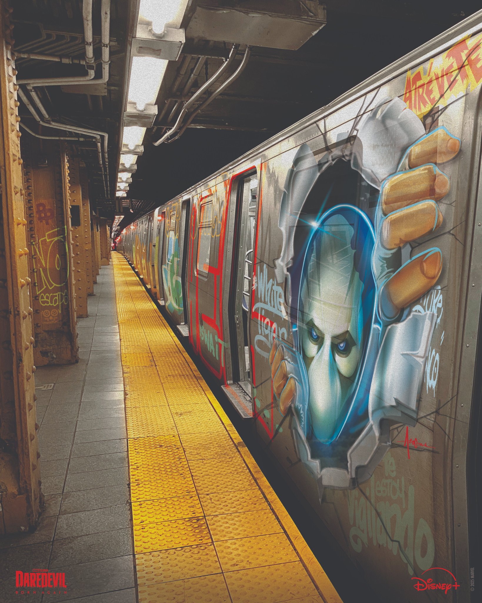 Creatieve Daredevil Born Again posters op Disney Plus België